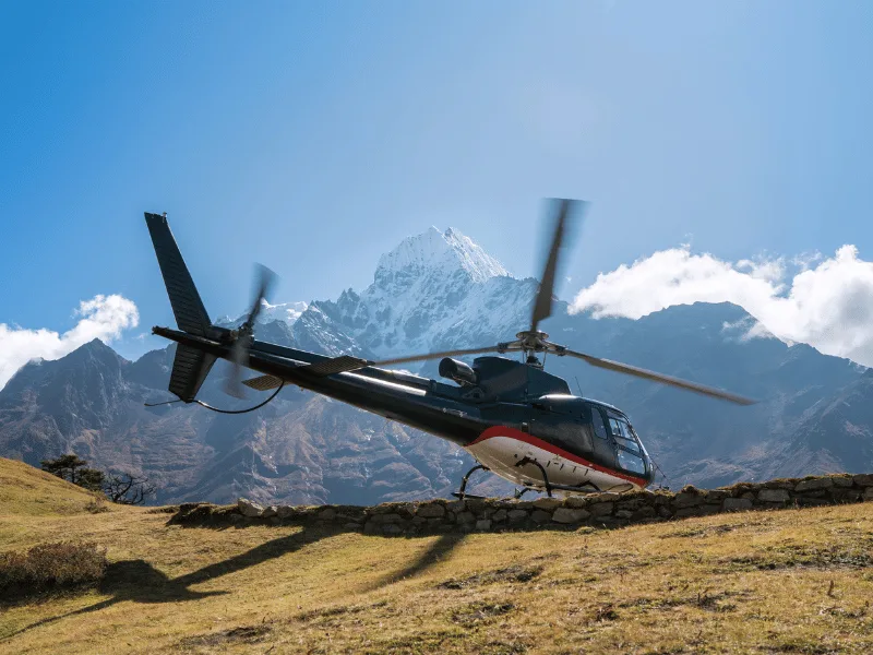 Growing helicopter tourism over the Everest region in 2026