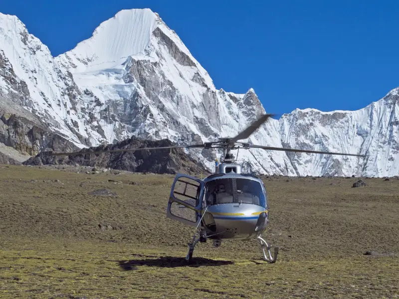 Everest Base Camp trek with helicopter return itinerary